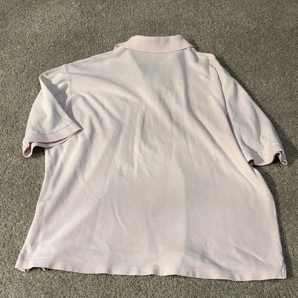 Burberry Light Pink Cotton Polo with Navy Label - Picture 5 of 5